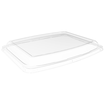 Clear Rectangular 4-Compartment Tray
