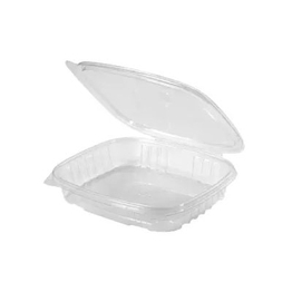 Genpak 16 oz. Clear Hinged Deli Container - 200/Case